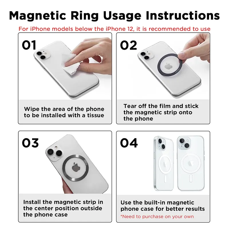 5000mAh Magnetic Power Bank for iPhone 12–17 Series, Works Best with MagSafe Case or No Case, Portable Wireless Charger